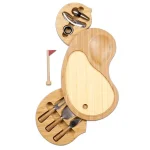 Legacy Picnic Time Sand Trap Bamboo Cheese Board and Tool Set with Putting Green Design thumbnail 1