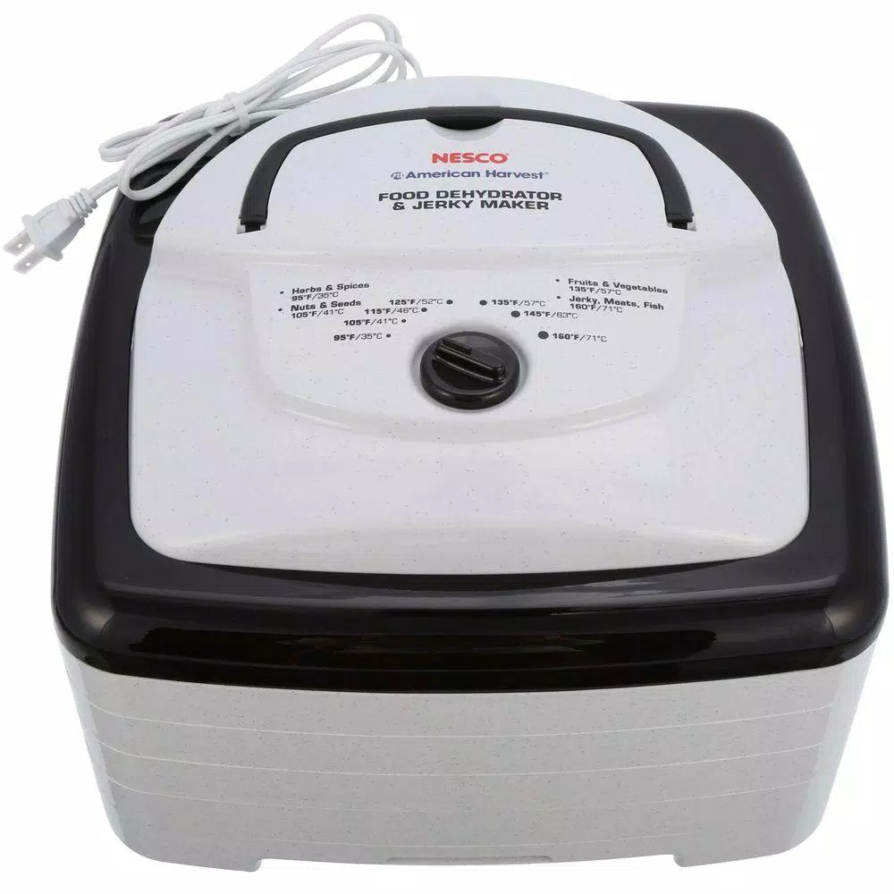 Nesco Square 4-Tray White Food Dehydrator and Jerky Maker, 700W