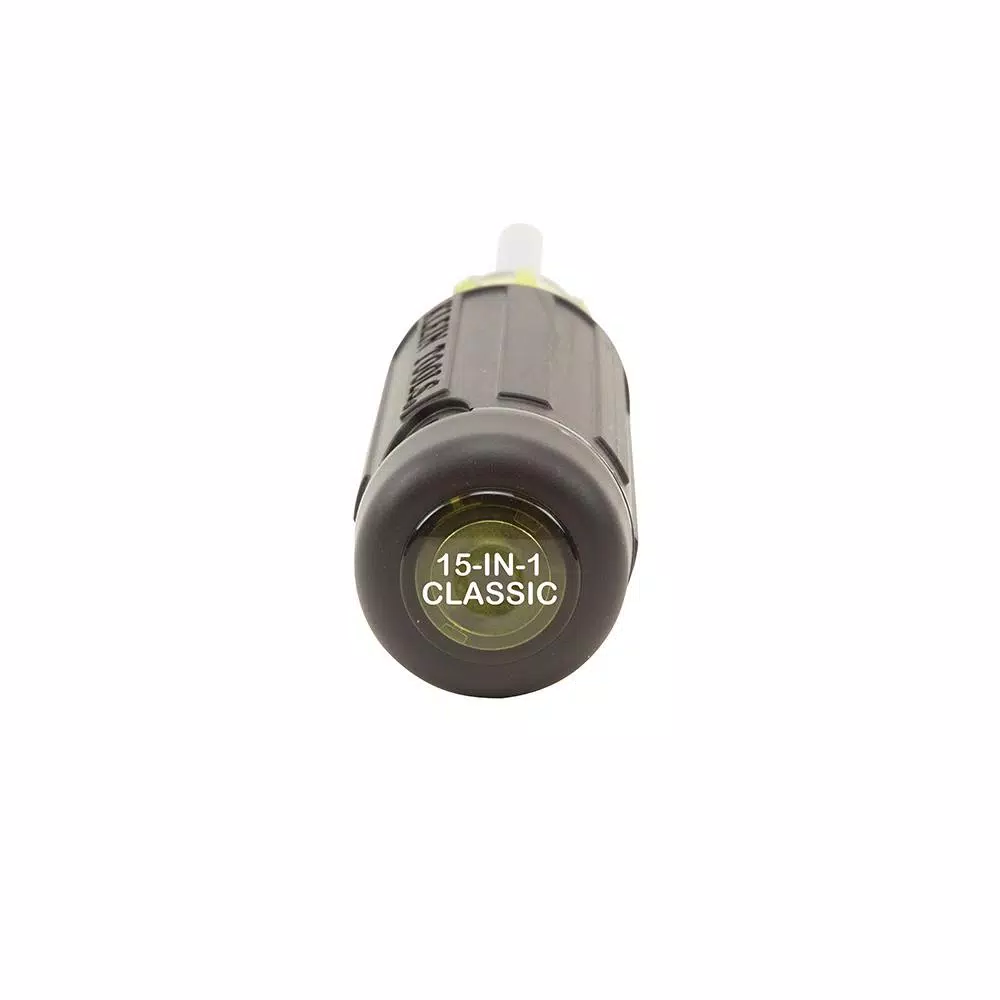 Klein Tools 15-in-1 Multi-Bit Screwdriver with Internal Bit Storage and Cushion-Grip Handle