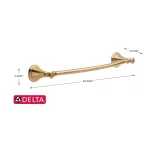 Delta Cassidy 18 in. Single Towel Bar in Champagne Bronze thumbnail 6