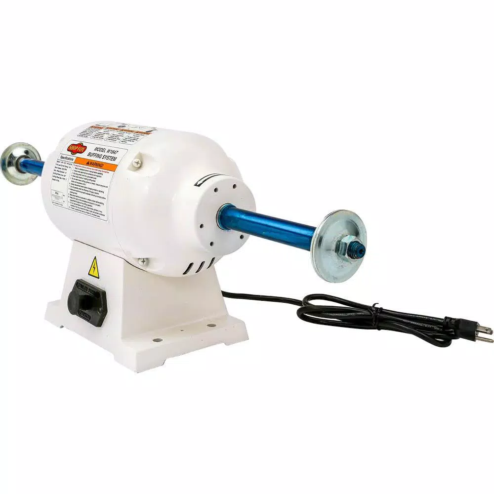 Shop Fox W1847 1 HP Corded Buffing System, 110-Volt 10 Amp, 3450 RPM