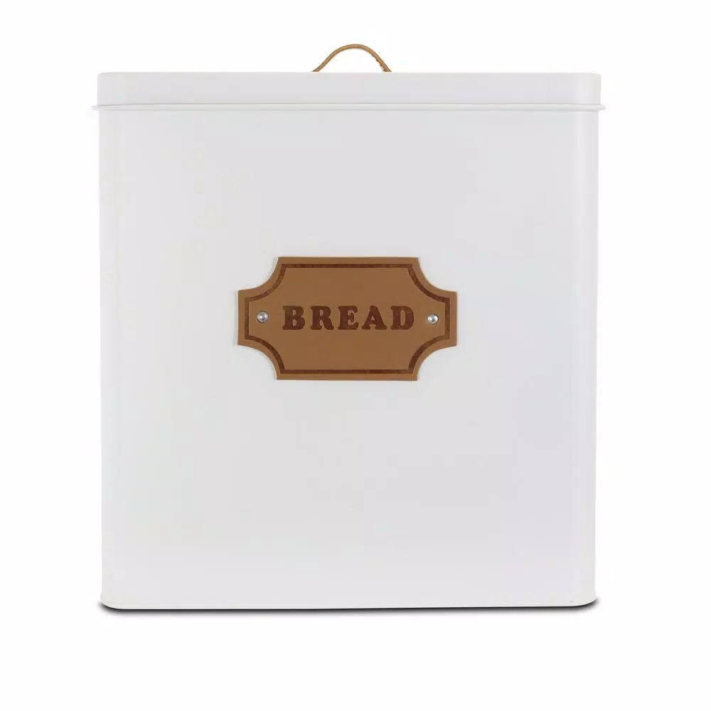 MegaChef 5-Piece Metal Kitchen Canister Set with Matte White Finish