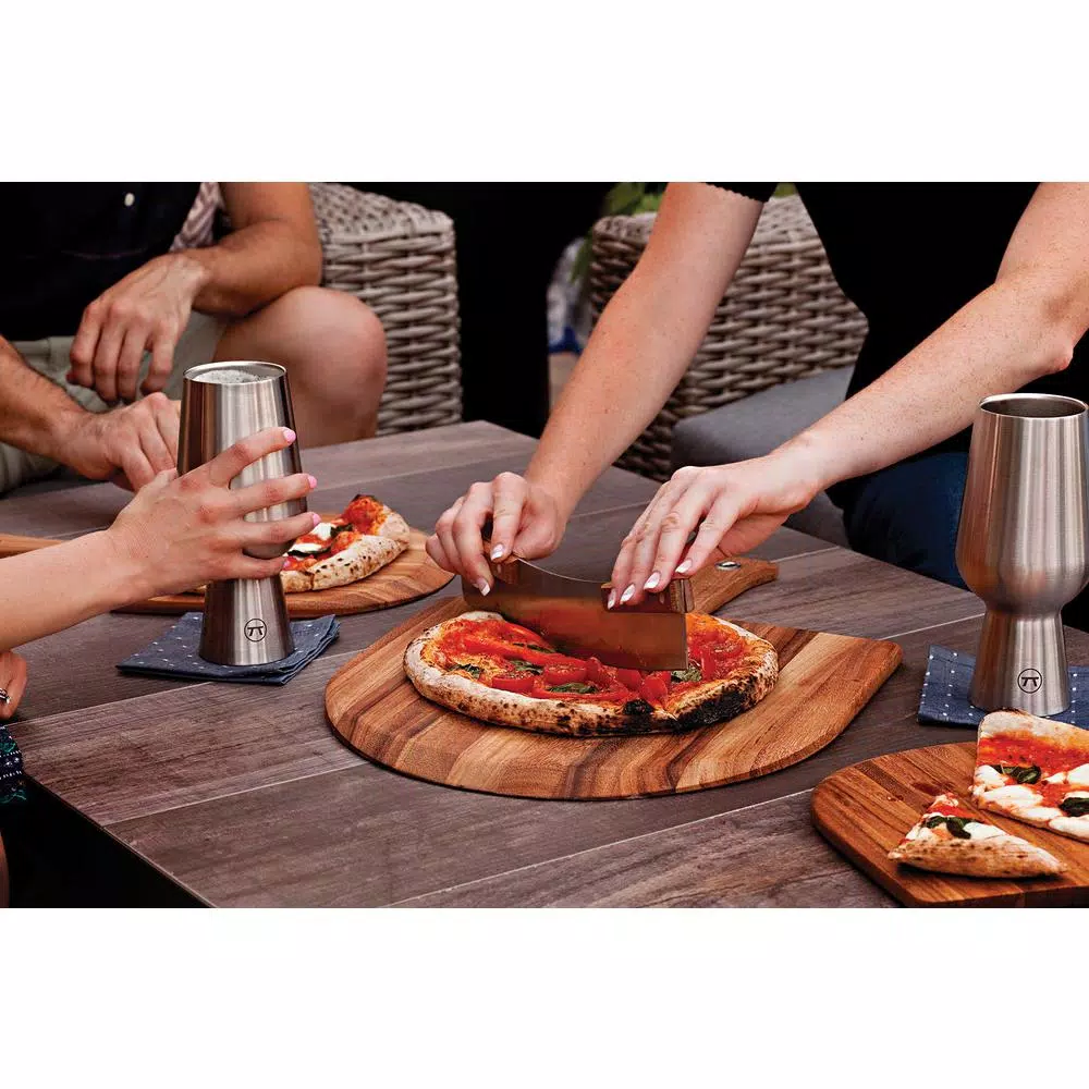 Ironwood Gourmet Acacia Wood Pizza Peel - 14 Inch Serving Board & Pizza Tool