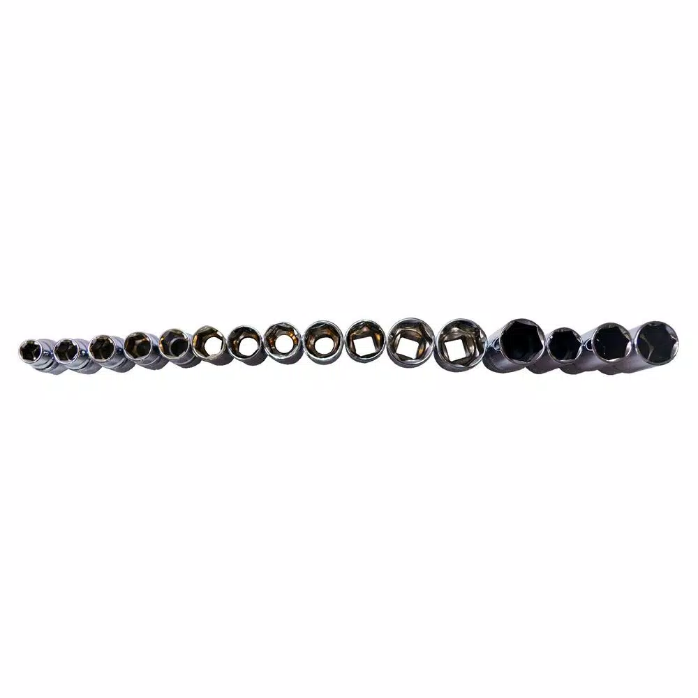 Best Value 52-Piece Socket Set with 1/4 in., 3/8 in., and 1/2 in. Drives - Metric and SAE