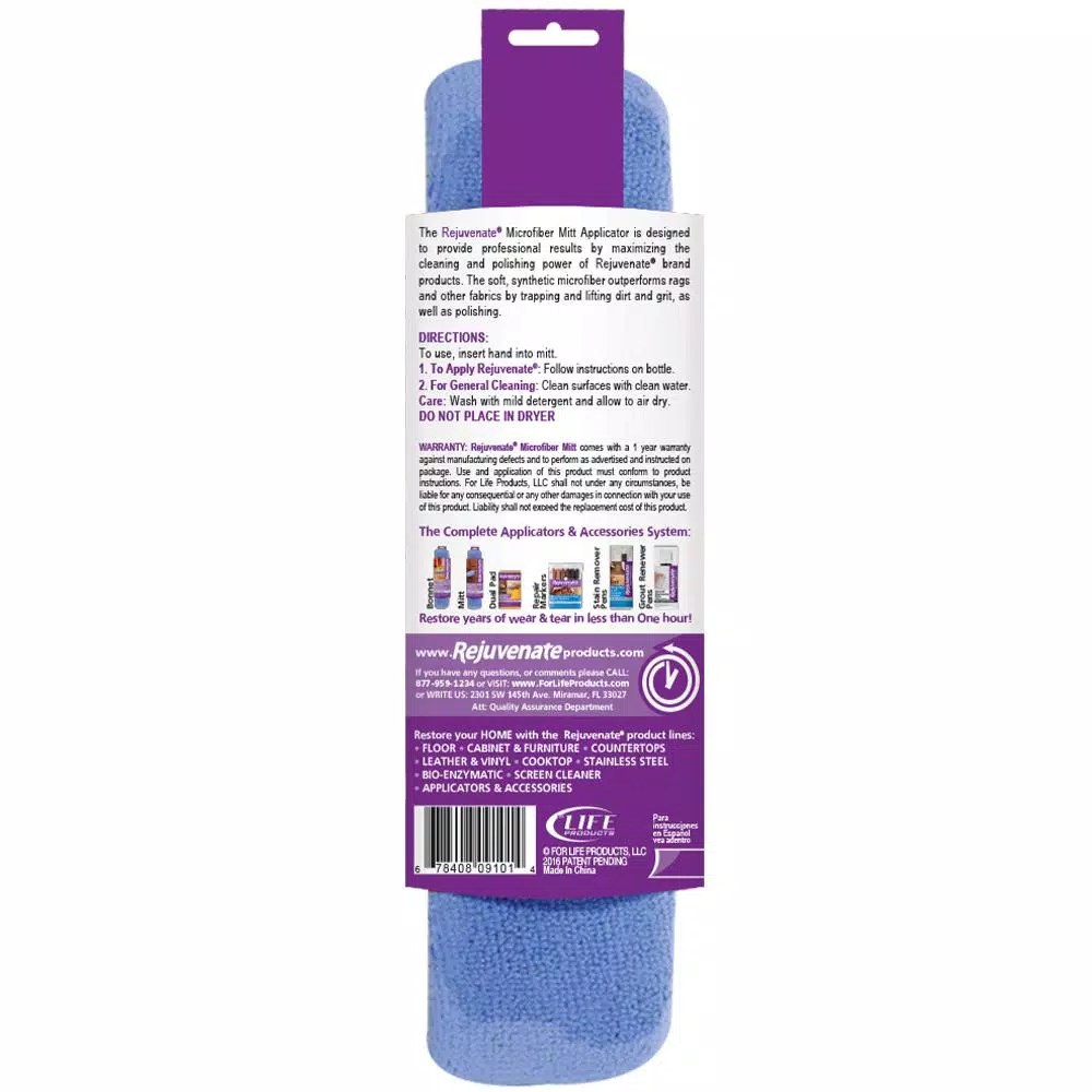 Rejuvenate Microfiber Mitt Applicators, 3-Pack
