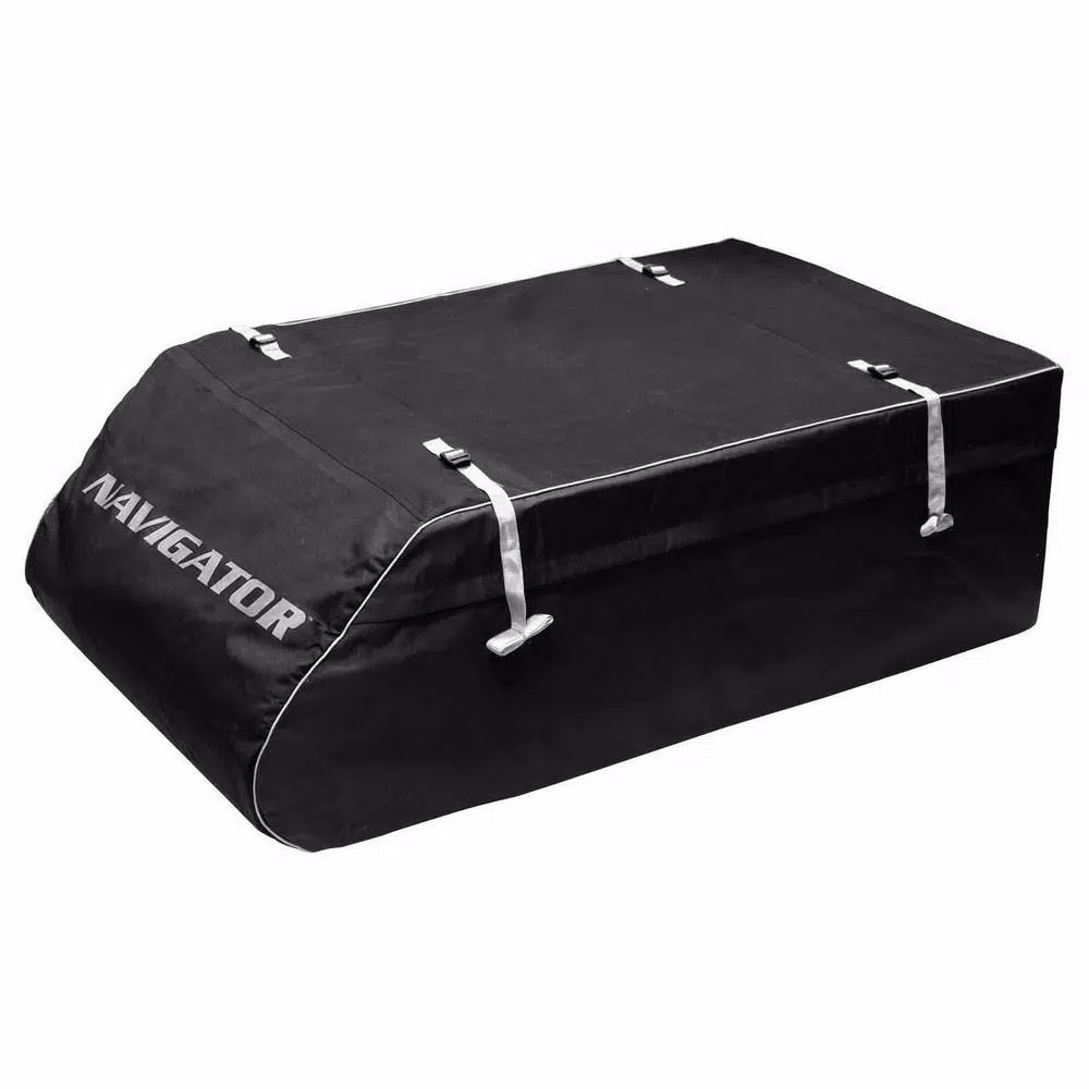 Unbranded Pilot's 15 cu. ft. Soft-Sided Waterproof Roof Cargo Bag, Black