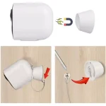 Wasserstein Magnetic Wall Mount for Arlo Ultra 2, Ultra, Pro 4, and Pro 3 Indoor/Outdoor (2-Pack, White) thumbnail 3