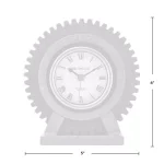 FirsTime & Co. Gear Tabletop Analog Clock - Satin Black & Aged Rust thumbnail 3