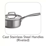 Tramontina Gourmet Prima 1.5 Qt. Stainless Steel Sauce Pan with Lid thumbnail 3
