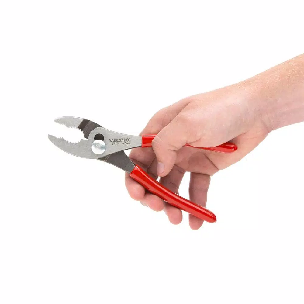 TEKTON 6-1/2 in. Slip Joint Pliers with Shear-Type Wire Cutter