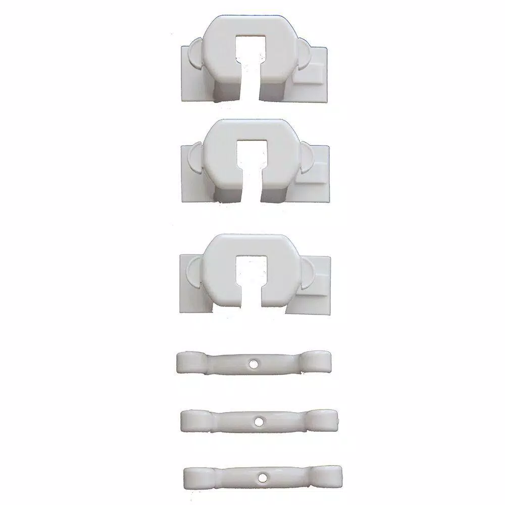 Cardinal Gates Plug Guard and Cord Keeper Safety Set, White (6-Pack)