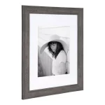 Kate And Laurel Edson Gray Rustic Farmhouse Picture Frame Set, 16x20 in. Matted to 11x14 in. (Set of 2) thumbnail 3
