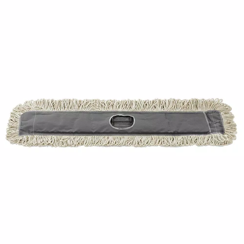 Alpine Industries 36 in. Cotton Dust Dry Mop Replacement Heads, 2-Pack