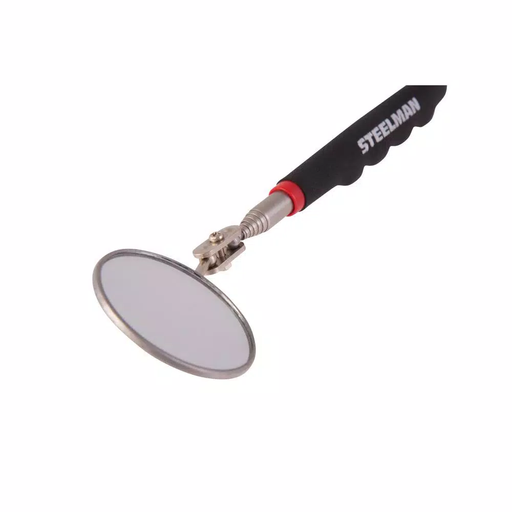 Steelman 36 in. Telescoping Round Inspection Mirror with 360° Articulating Head