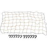 HitchMate StretchWeb 4 ft. x 6 ft. Heavy-Duty Cargo Net with 12 Moveable Hooks thumbnail 1