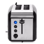 Elite Platinum Elite 2-Slice Black Wide Slot Toaster with Built-in AM/FM Radio and Digital Display thumbnail 1