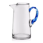 Libbey Cabos Blue-Handled Glass Pitcher, 90 oz thumbnail 3