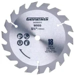 Genesis 5-1/2 in. 18-Tooth Tungsten Carbide-Tipped Circular Saw Blade for GLCS2055A thumbnail 1
