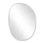Unbranded Medium Oval Beveled Glass Frameless Accent Mirror, 18 in. x 24 in. thumbnail 2