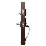 Copper Creek Craftsman Polished Stainless Steel Front Door Handleset with Remi Lever Trim thumbnail 3