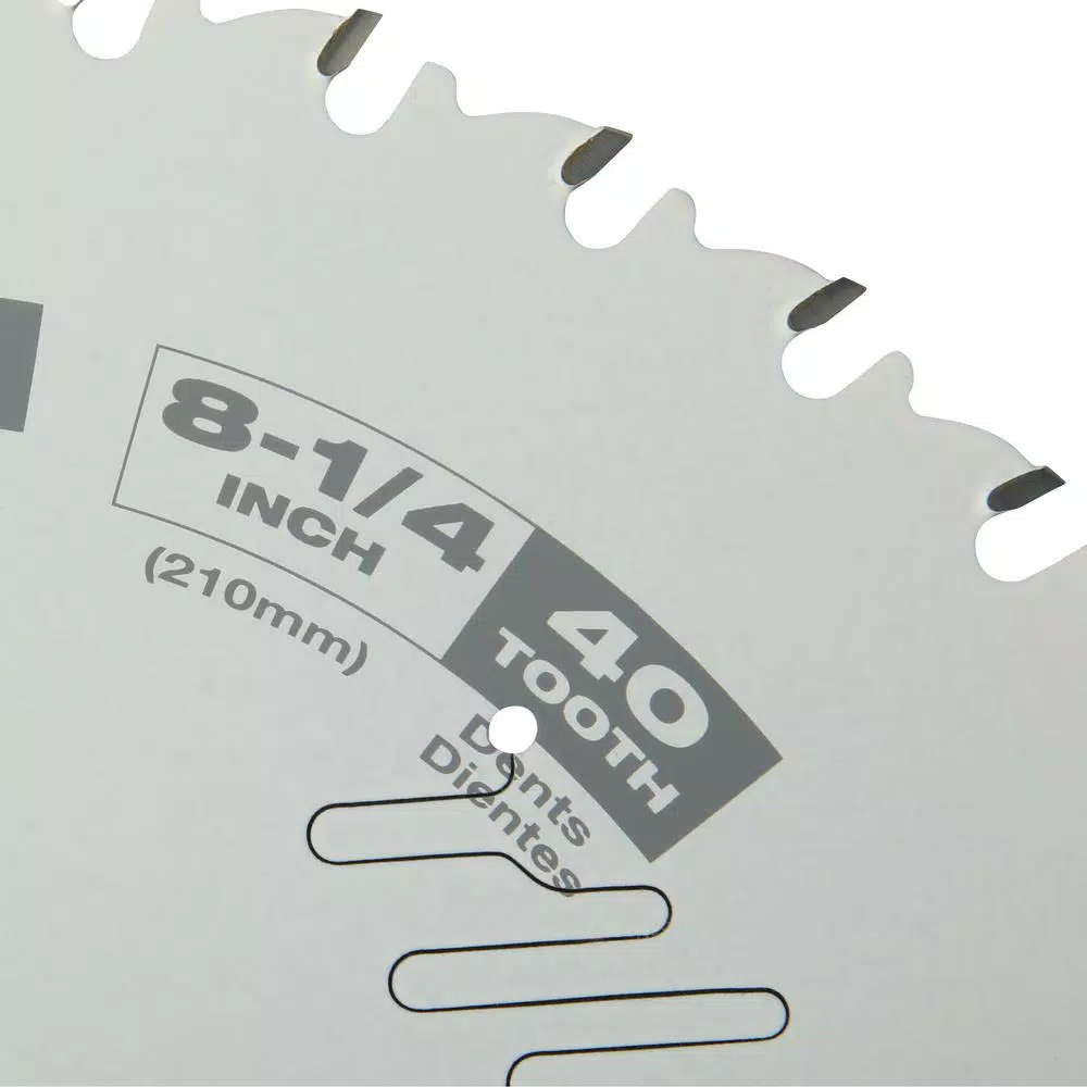 Milwaukee 8-1/4 in. 40-Tooth Fine Finish Circular Saw Blade