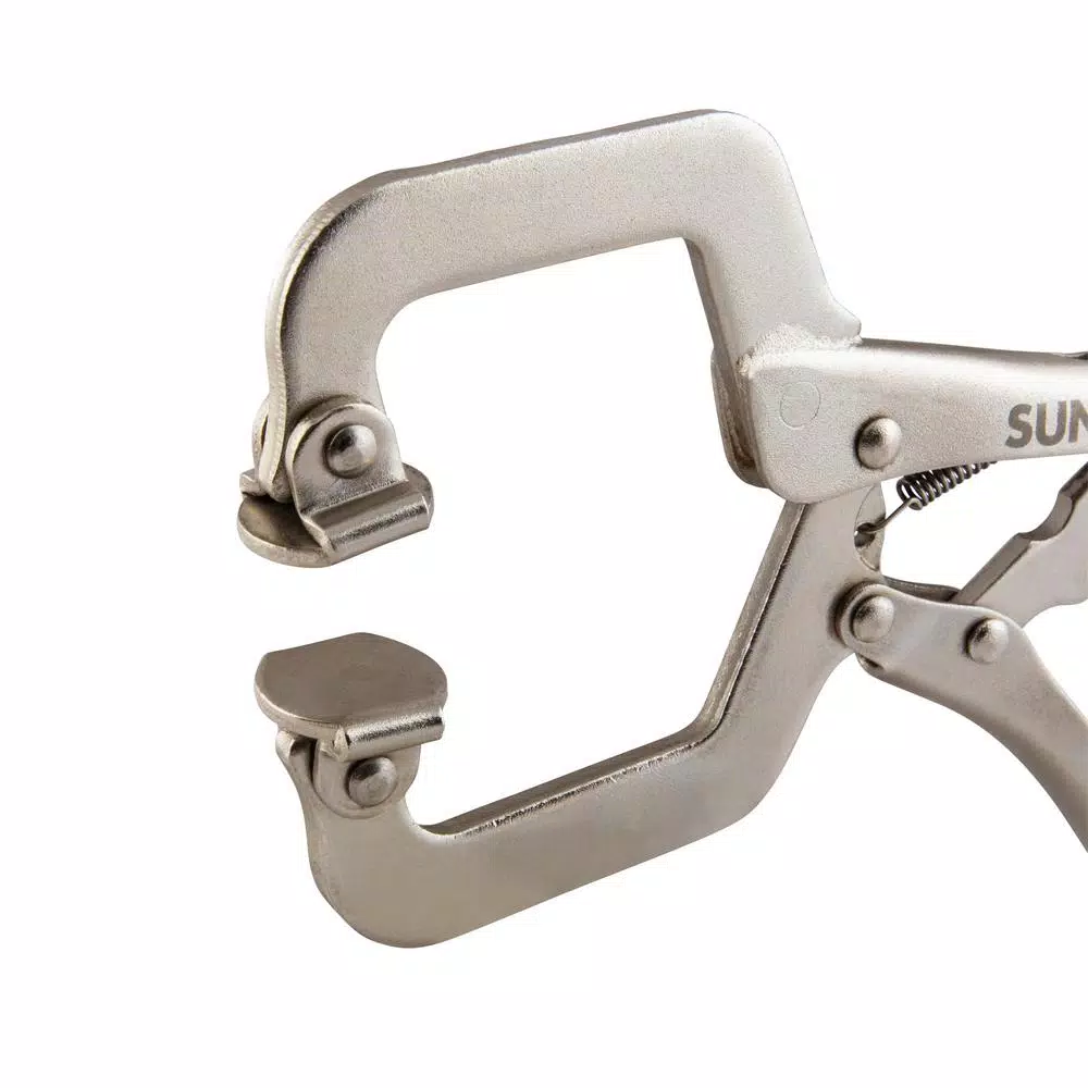 SUNEX TOOLS Sunex LC6S 6 in. Locking C-Clamp with Swivel Pads and 2.125 in. Jaw Capacity