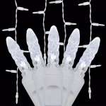 Wintergreen Lighting 7 ft. 70-Light M5 LED Cool White Icicle Light Set thumbnail 1