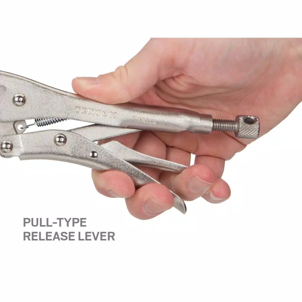 TEKTON 9 in. Long Nose Locking Pliers, 4-Piece Set