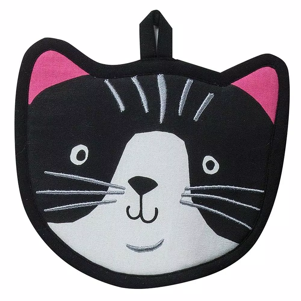 Kay Dee Crazy Cat Cotton Multi Kitchen Textile Set - 4 Piece Set