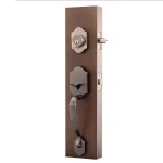 Copper Creek Heritage Antique Nickel Handleset with Waverlie Lever Trim thumbnail 2