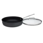 Cuisinart Chef's Classic 12 in. Hard-Anodized Aluminum Nonstick Skillet with Glass Lid, Black thumbnail 1