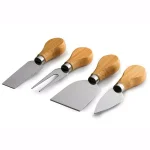 Bambusi Bambsi 100% Natural Bamboo Cheese Board & Cutlery Set with Slide-Out Drawer thumbnail 8