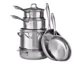 Cuisinart MultiClad 10-Piece Stainless Steel Cookware Set thumbnail 6