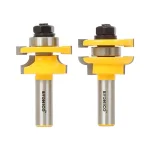 Yonico 2-Piece Rail & Stile Round Over Router Bit Set, 1/2 in. Shank, Carbide Tipped thumbnail 1