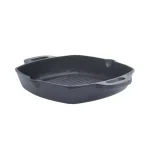 Basic Essentials 10 in. Square Cast Iron Nonstick Grill Pan, Black thumbnail 2
