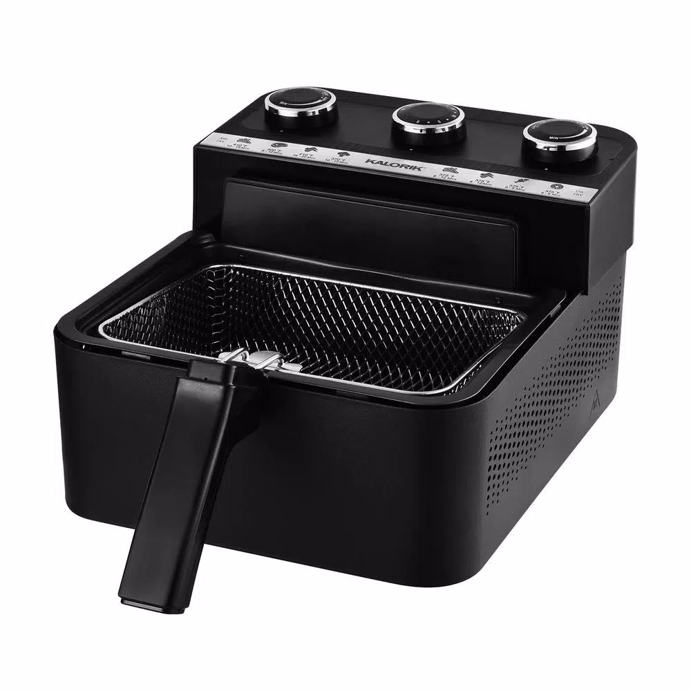 KALORIK 2-in-1 Air Fryer and Deep Fryer, 3.5 Qt., Black