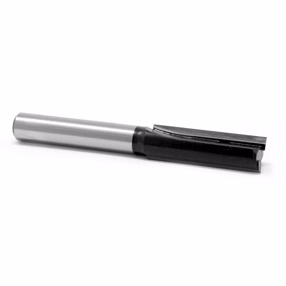 WEN 5/16 in. Straight 2-Flute Carbide Tipped Router Bit, 1/4 in. Shank