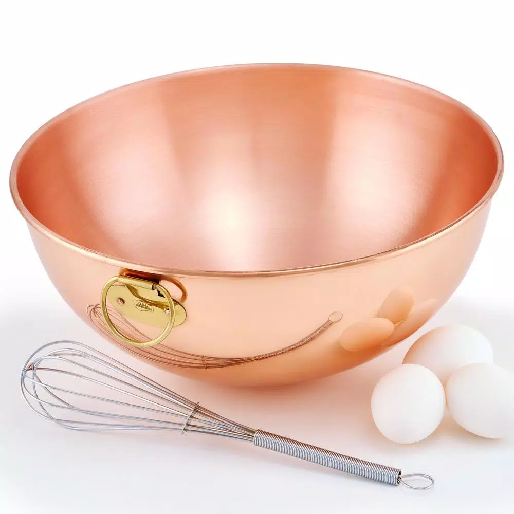 Old Dutch 5.5 Qt. Solid Copper Beating Mixing Bowl