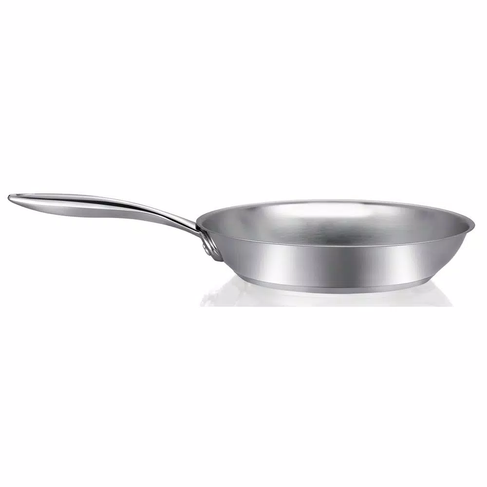 Ozeri Earth Restaurant Edition 12 in. 3-Ply Stainless Steel Frying Pan
