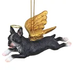 Design Toscano Boston Terrier Angel Dog Christmas Ornament thumbnail 3