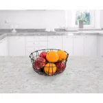 Spectrum Austin Bronze Steel Fruit Bowl - Rustic Farmhouse Design thumbnail 1