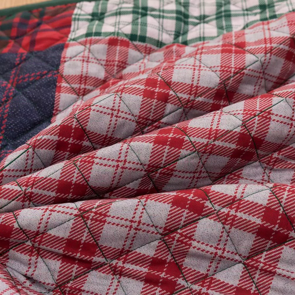 Country Living Knox Plaid 48 in. Quilted Microfiber Tree Skirt