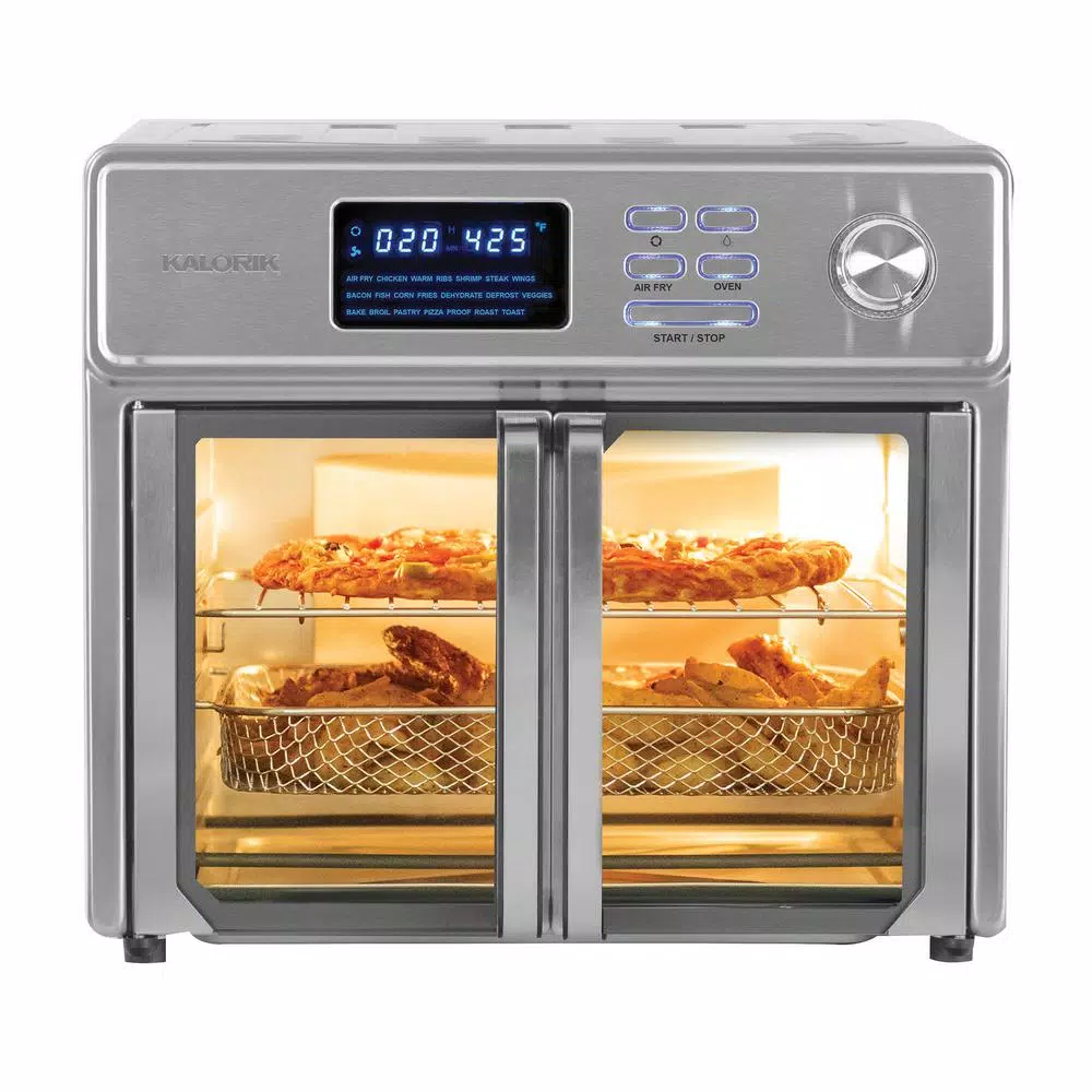Kalorik Digital Maxx 26 qt. Stainless Steel Air Fryer Oven with Rotisserie