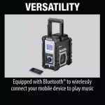 Makita 18V LXT Lithium-Ion Bluetooth Job Site Radio, Model XRM06B (Tool Only) thumbnail 9