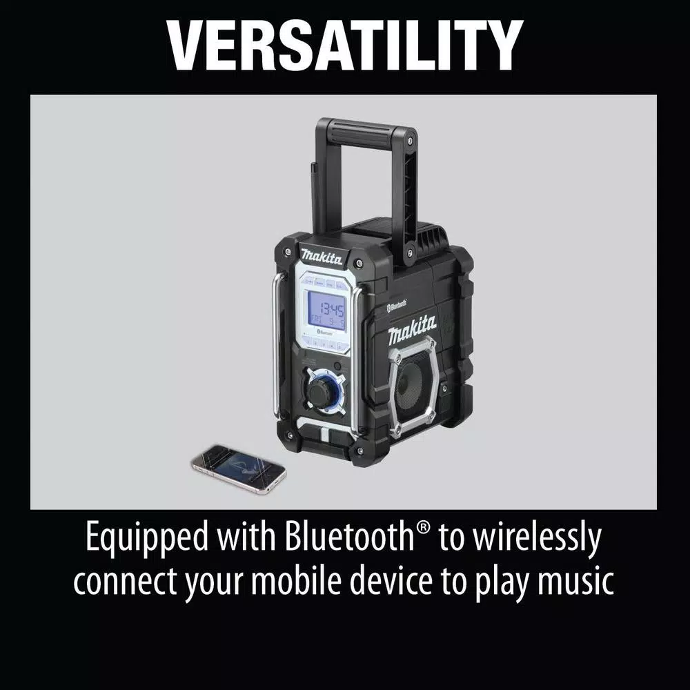 Makita 18V LXT Lithium-Ion Bluetooth Job Site Radio, Model XRM06B (Tool Only)