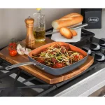 Gotham Steel 2-Piece Aluminum Ti-Ceramic Nonstick Square Fry Pan Set, 8.5 in. and 9.5 in. thumbnail 2