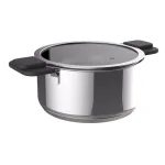 Ozeri 6-Piece Stainless Steel Induction Cookware Set with Patent-Pending Hands-Free Straining Glass Lids thumbnail 7