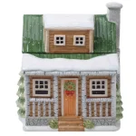 Certified International Winter Forest 3D Lodge Earthenware Cookie Jar, 128 oz. thumbnail 2