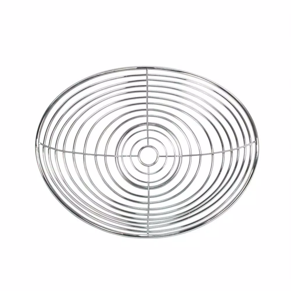 Spectrum Opus Chrome Steel Fruit Bowl - Decorative Countertop Produce & Bread Basket