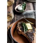 Gotham Steel 10 in. Hammered Copper Aluminum Non-Stick Fry Pan with Glass Lid thumbnail 3